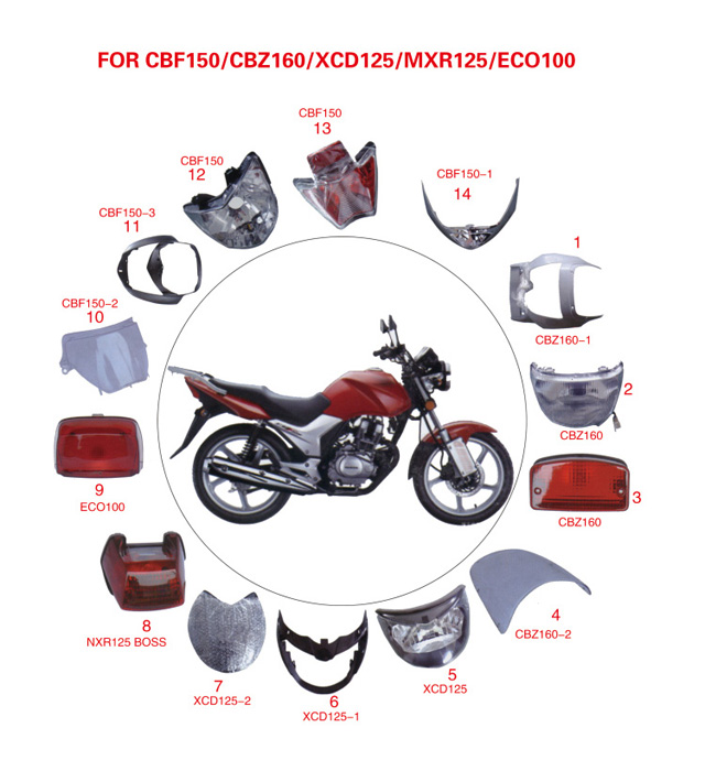 FOR CBF150/CBZ160/XCD125/ECO100