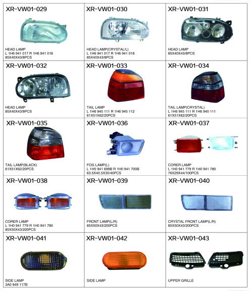 USE FOR V.W.GOLF III SERIES