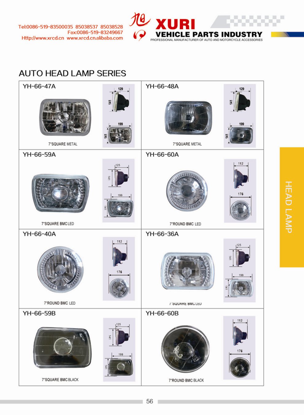 HEAD LAMPS