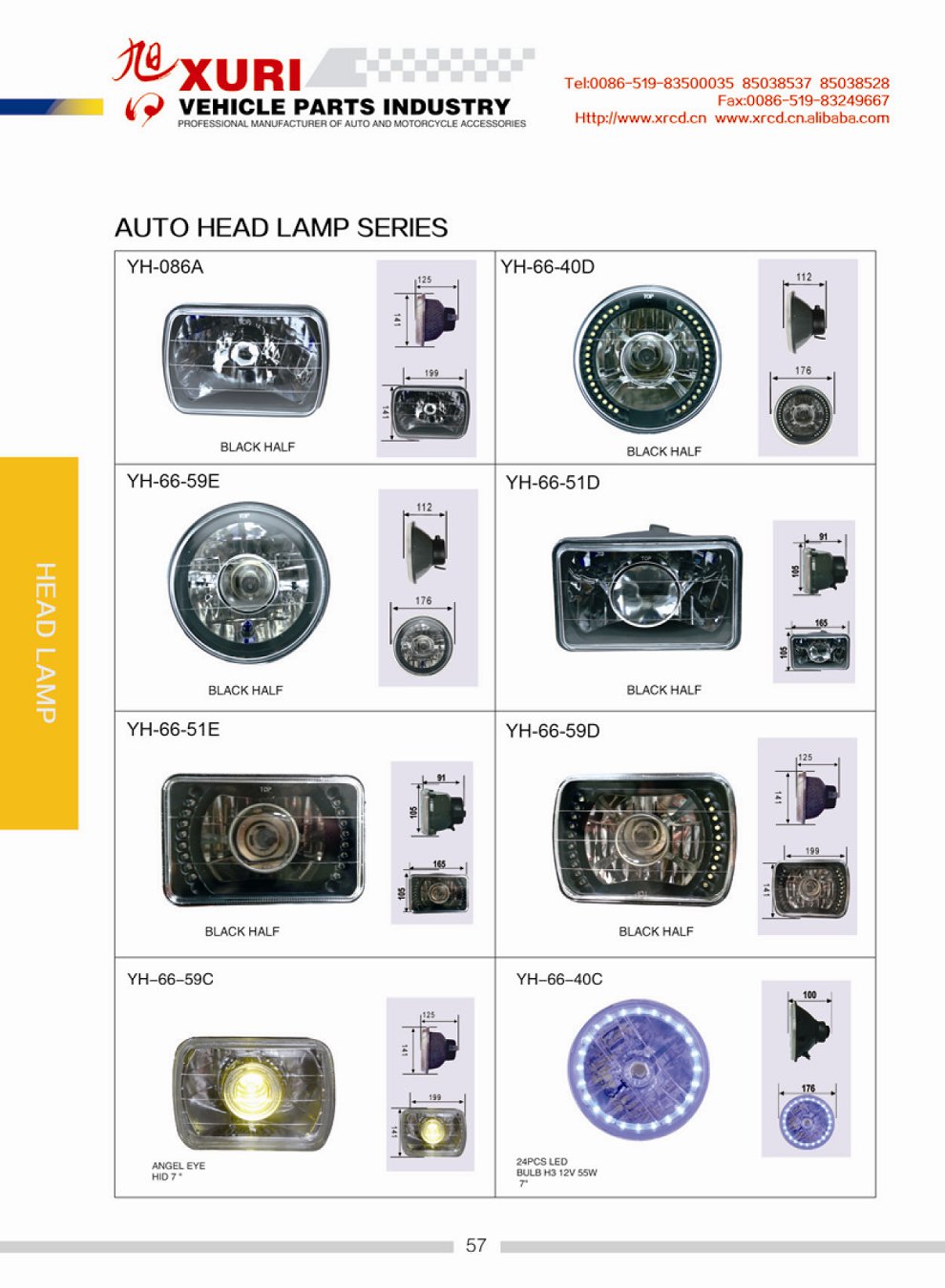 HEAD LAMPS