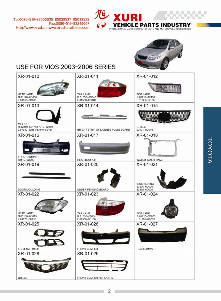 USE FOR VIOS 2003-2006 SERIES