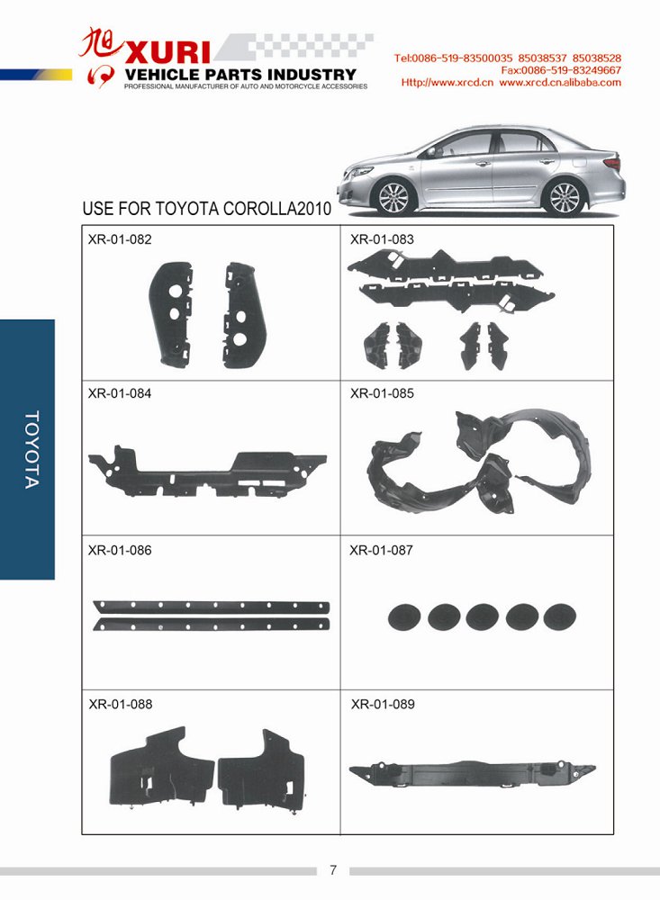 USE FOR TOYOTA COROLLA 2010