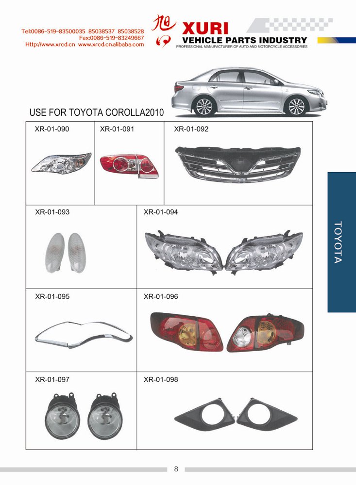 USE FOR TOYOTA COROLLA 2010