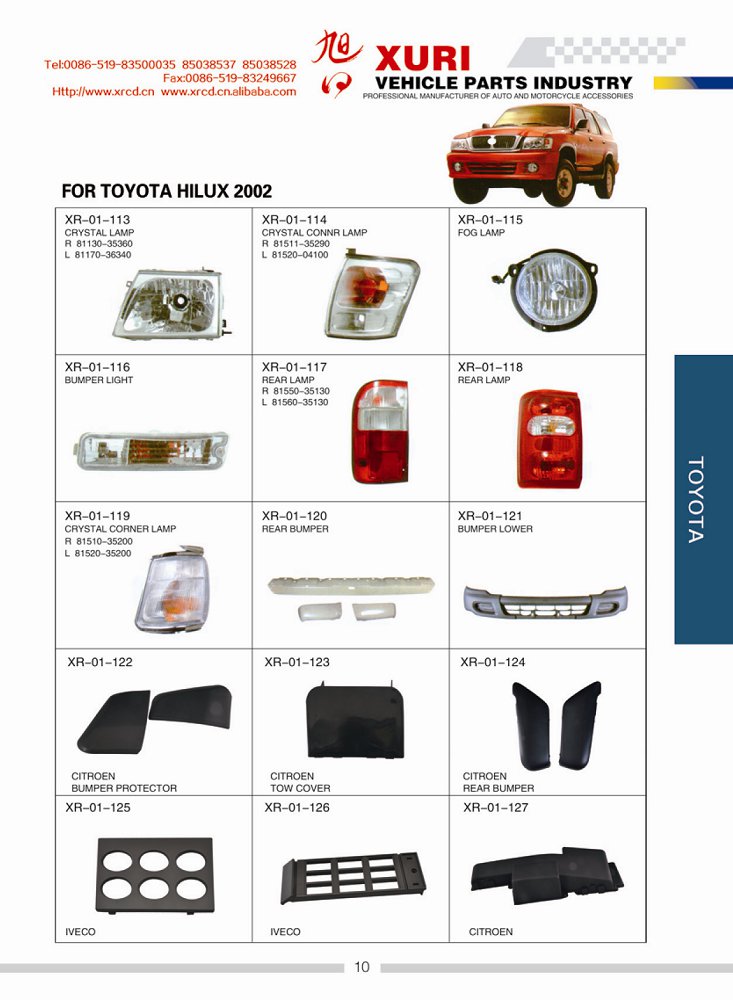 USE FOR TOYOTA HILUX2002